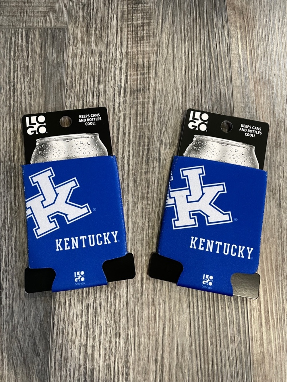 Kentucky Wildcats Blue Can Cooler Koozie - Set of 2